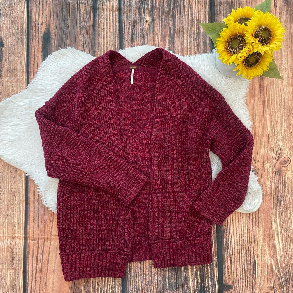 Free People High Hopes Open Front Cardigan Sweater - Picture 3 of 8